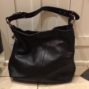 Coach black leather purse!